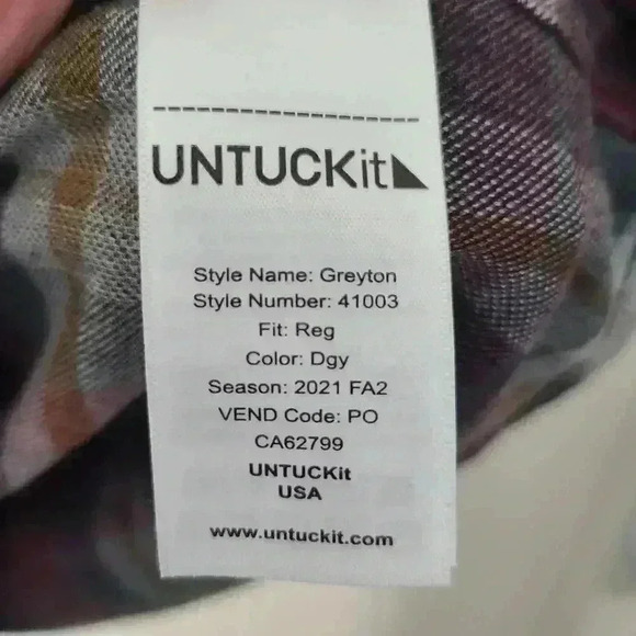 UNTUCKit Cotton Flannel Plaid Long Sleeve Button Down Shirt Size XXXL - Picture 7 of 11